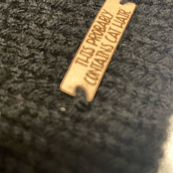 Handmade Neon Pom Pom winter beanie. Cat lady ‘Probably contains cat hair’ hat. - Picture 4 of 6